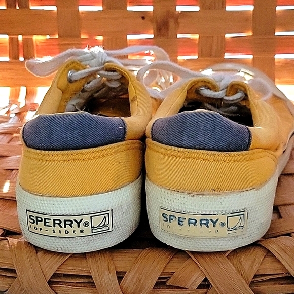 SPERRY TOP-SIDER MARINE, VINTAGE, YELLOW, 8M MENS, 10M  WOMENS - Picture 4 of 9